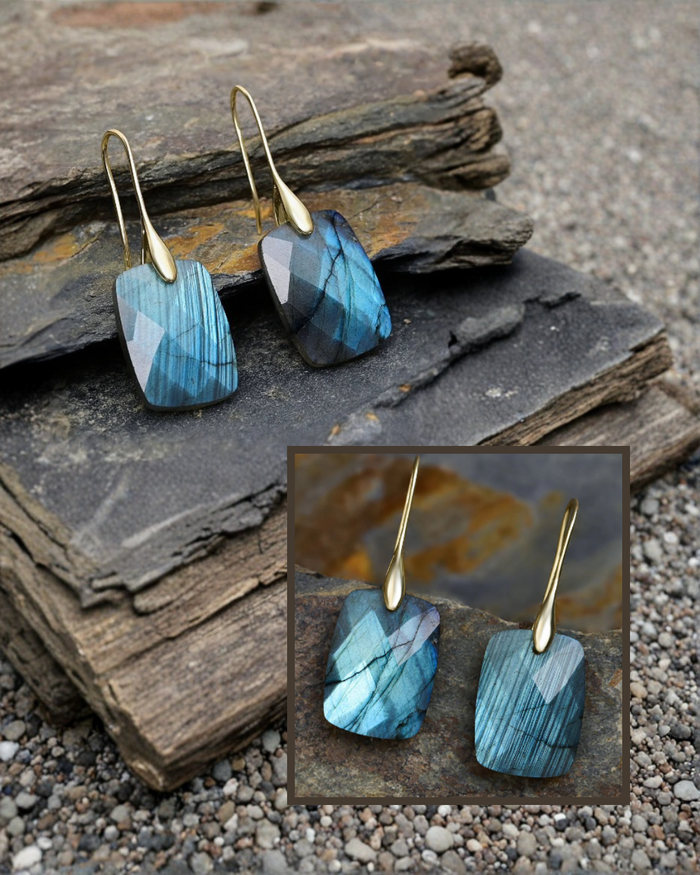 Labradorite Glow Drops Earrings