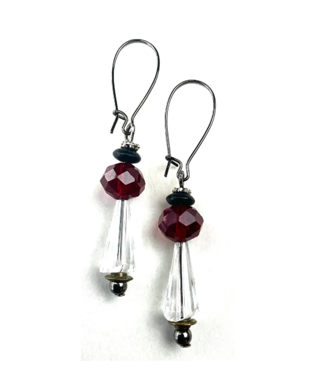 Glass Beaded Dangle Earrings