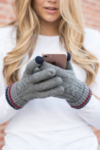 Aidy Cable Knit Touch Gloves