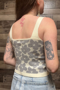 Alanna Floral Cropped Sweater Tank