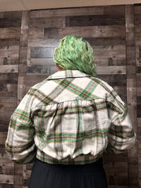 Alice Plaid Cropped Shacket