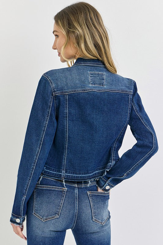 Alisha Dark Wash Denim Jacket
