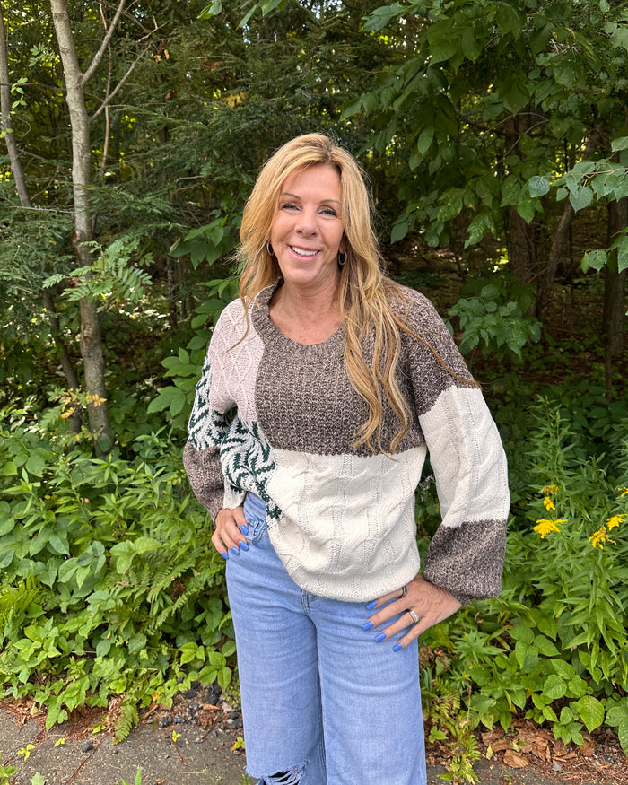 Amelia Color Block Knit Sweater