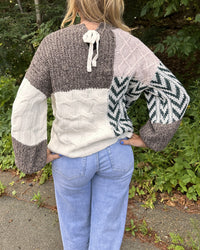 Amelia Color Block Knit Sweater