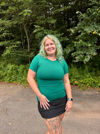 Angela Round Neck Short Sleeve Top