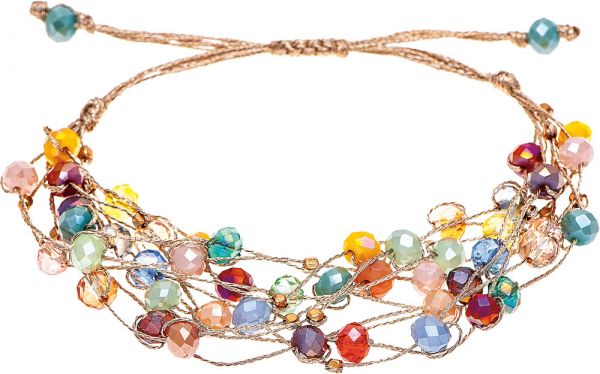 Multicolored Bead Bunch Bracelet