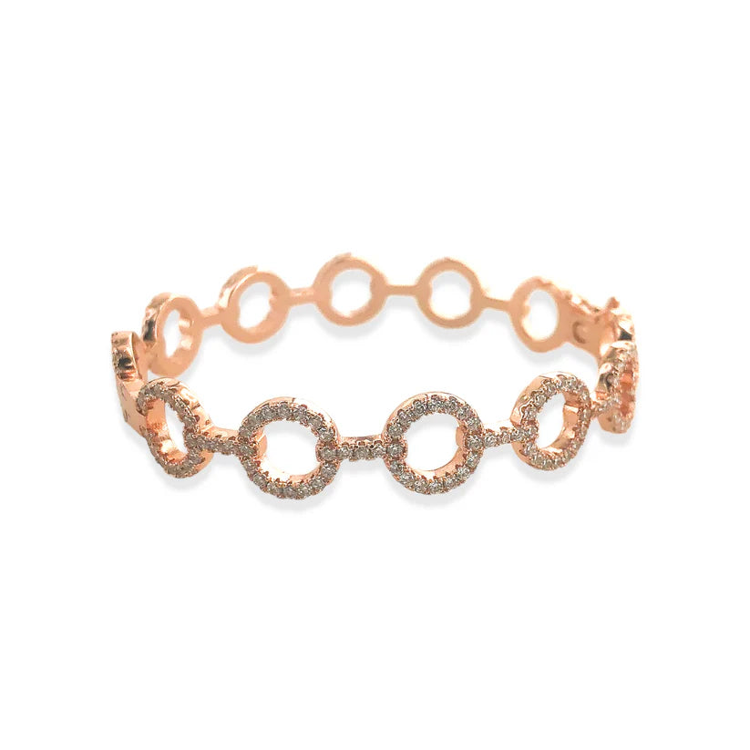 Crystal Chain Bangle Bracelet