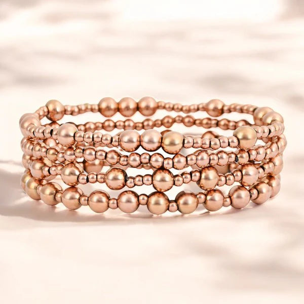 Rose Gold Serenity Bracelet Set