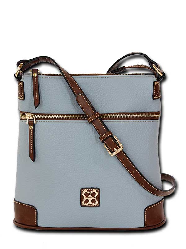Belle Pebbled Leather Crossbody Bag