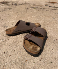 Birkenstock Arizona Birkibuc Sandals - Mocha (Regular/Wide)