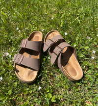 Birkenstock Arizona Birkibuc Sandals - Mocha (Regular/Wide)