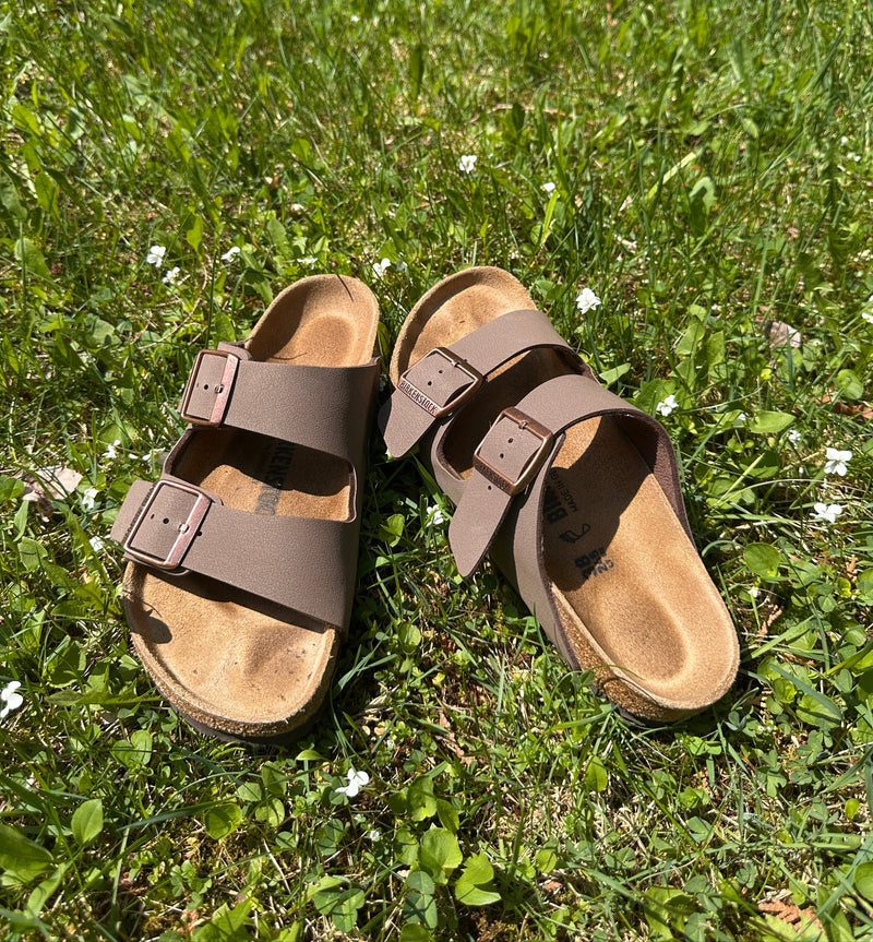 Birkenstock Arizona Birkibuc Sandals - Mocha (Regular/Wide)