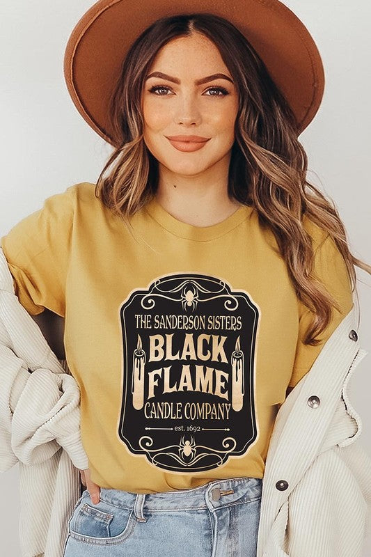"Black Flame Candle Company" Graphic Tee