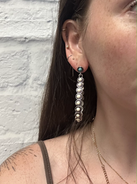 Boho Turquoise Teardrop Earrings