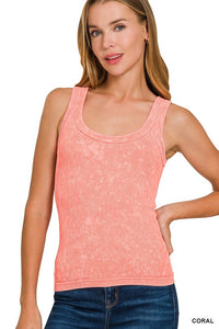 Brooke Mineral Wash Reversible Ribbed Tank