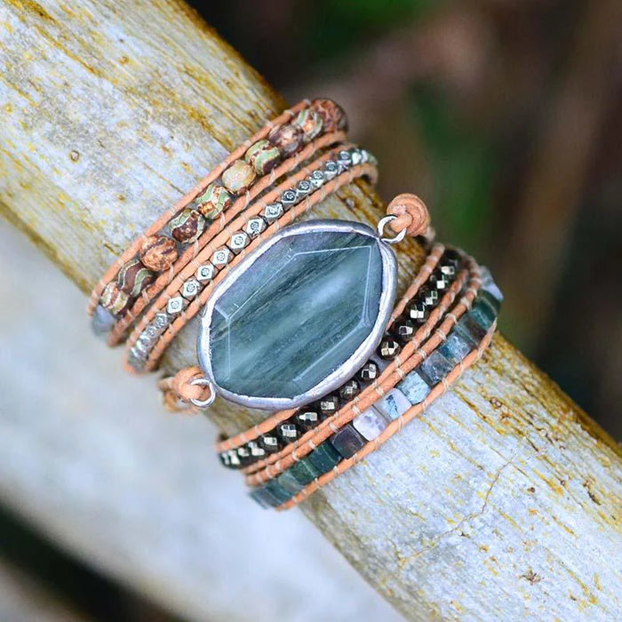 Garden of Eden Labradorite Wrap Bracelet