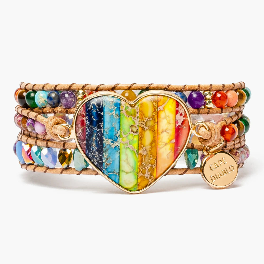 Chakra Love Rainbow Wrap Bracelet