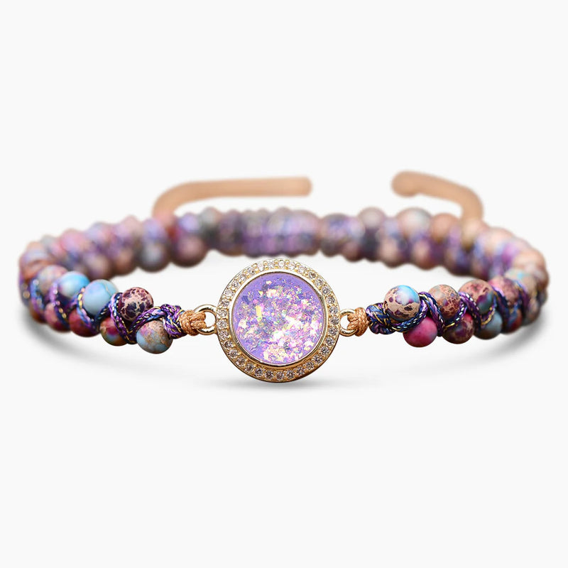 Beaming Violet Opal Bracelet