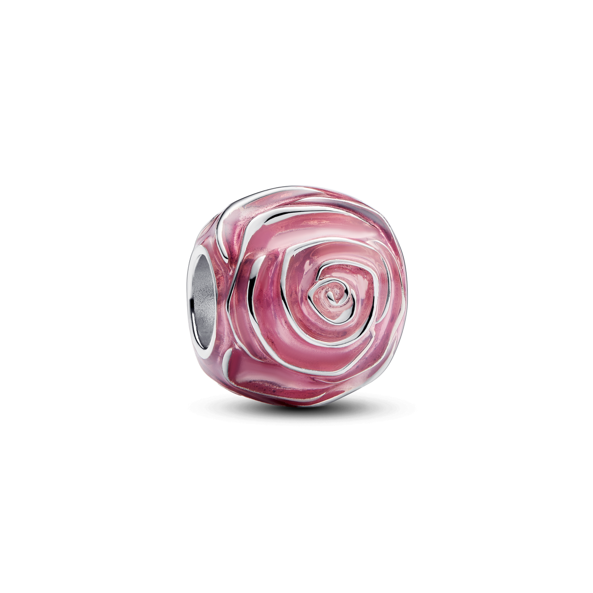 Pink Rose in Bloom Charm