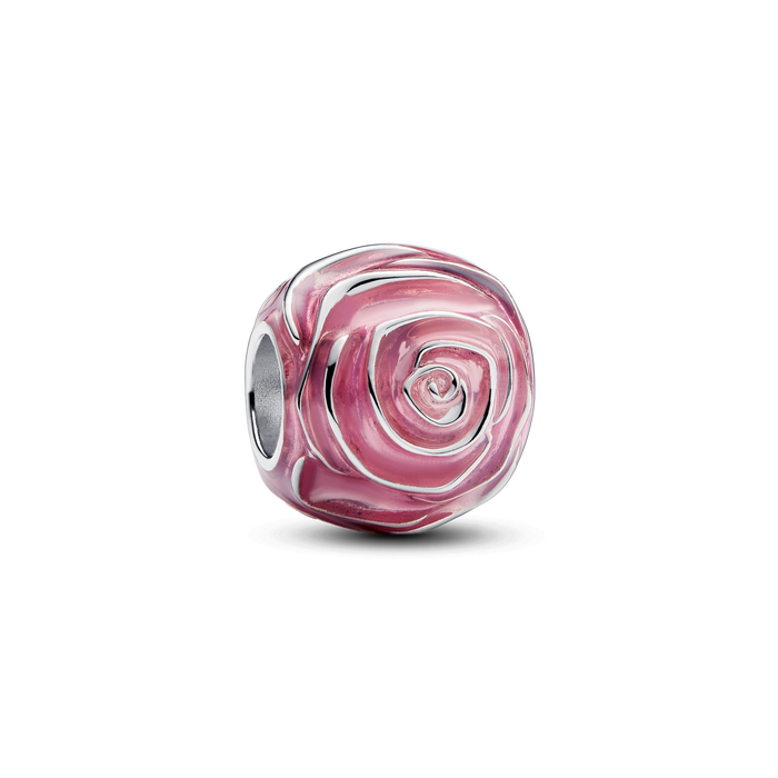 Pink Rose in Bloom Charm