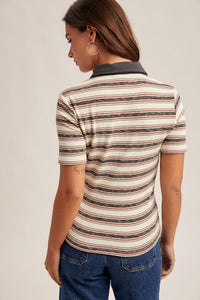 Carlotta Striped Polo Shirt
