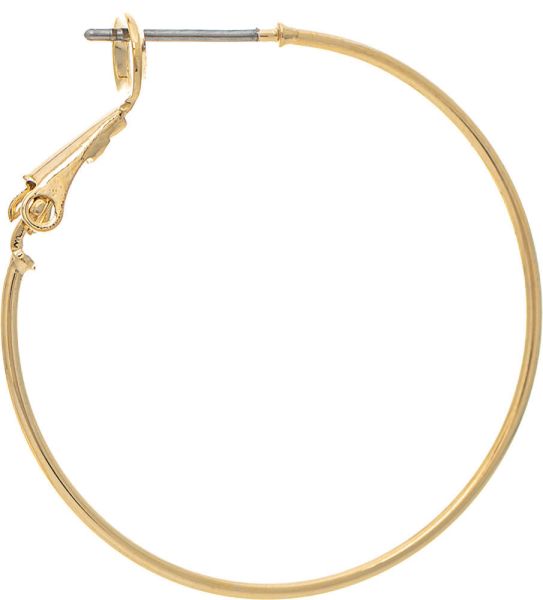Gold 1.25" Hoop Earrings
