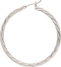 Diamond Cut 1.5" Hoop Earring