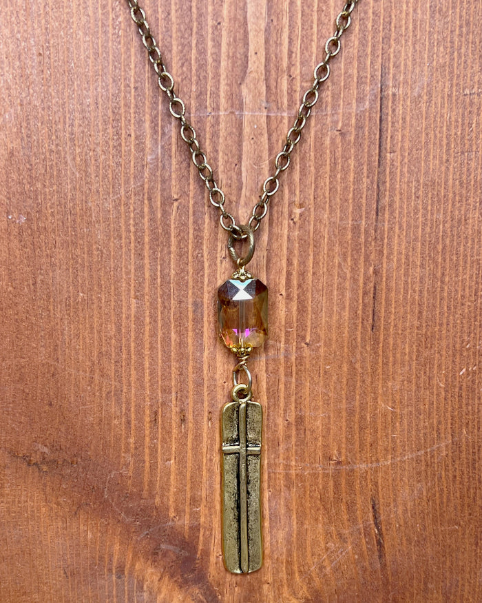 Vintage Cross Pendant Necklace