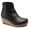 Ebba Leather Wedge Ankle Boot - Black (Medium/Narrow)