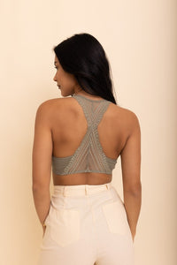 Elle Seamless Lace Racerback Bralette
