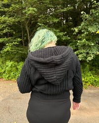 Ellie Oversized Cable Knit Hoodie