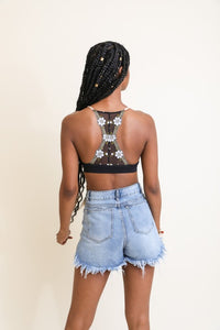 Ember Floral Lace Back Bralette