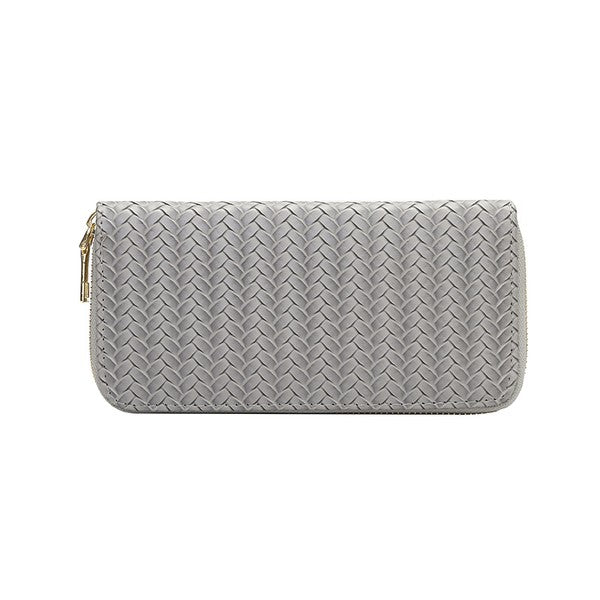 Este Woven Leather Wallet