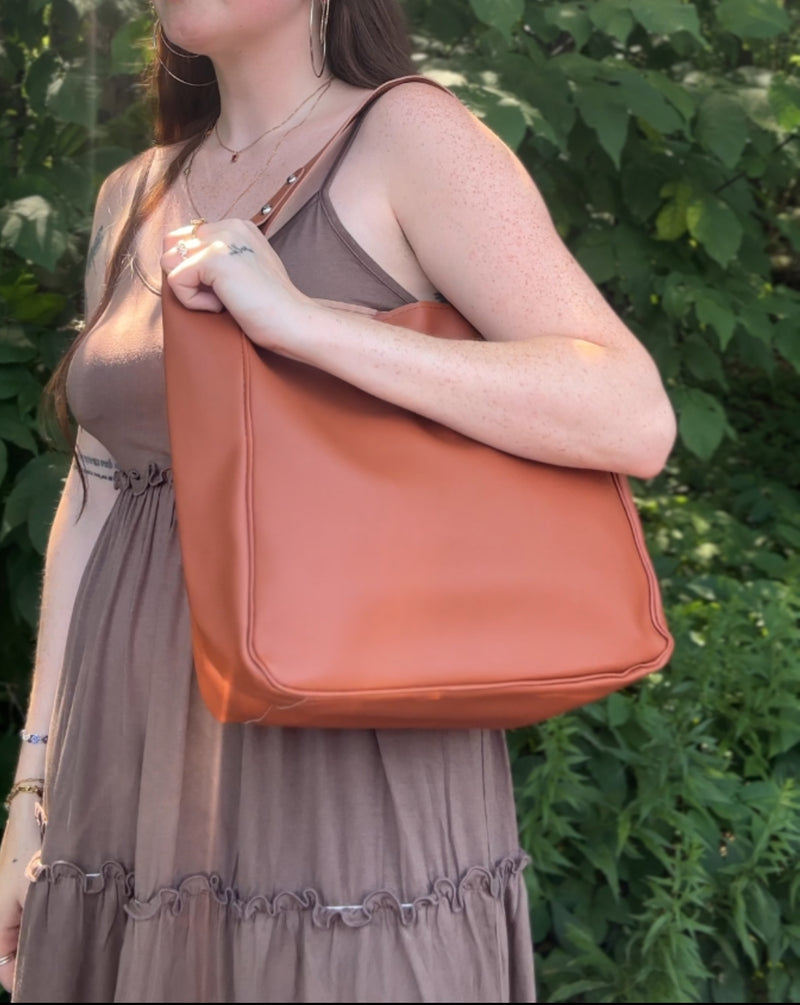 Felicity Vegan Leather Tote Bag