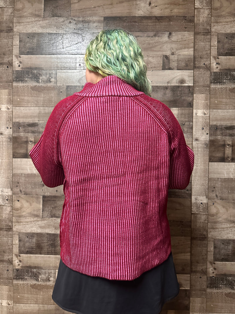 Frida Two Tone Half Zip Sweatshirt