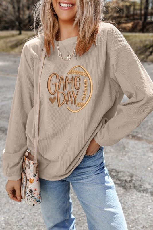 Game Day Corduroy Sweatshirt