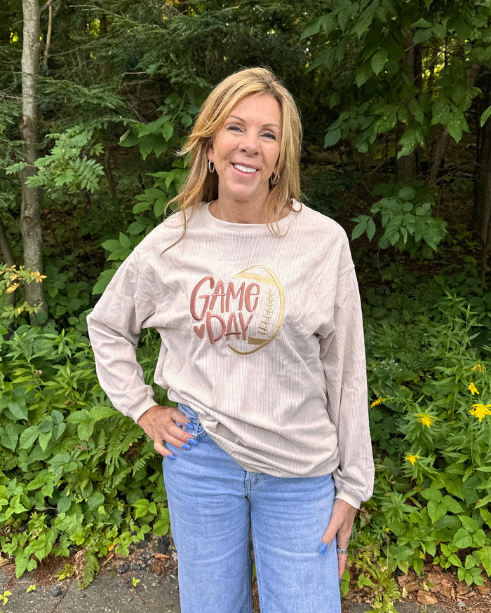Game Day Corduroy Sweatshirt