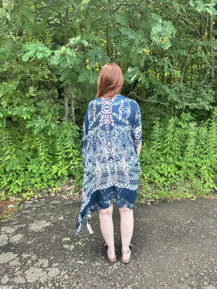 Gwendolyn Tie Dye Printed Kimono