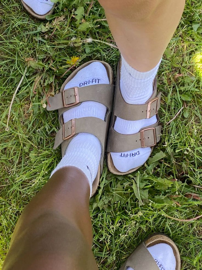 Birkenstock Arizona Leather Soft Footbed Sandal - Sandcastle (Regular/Wide)