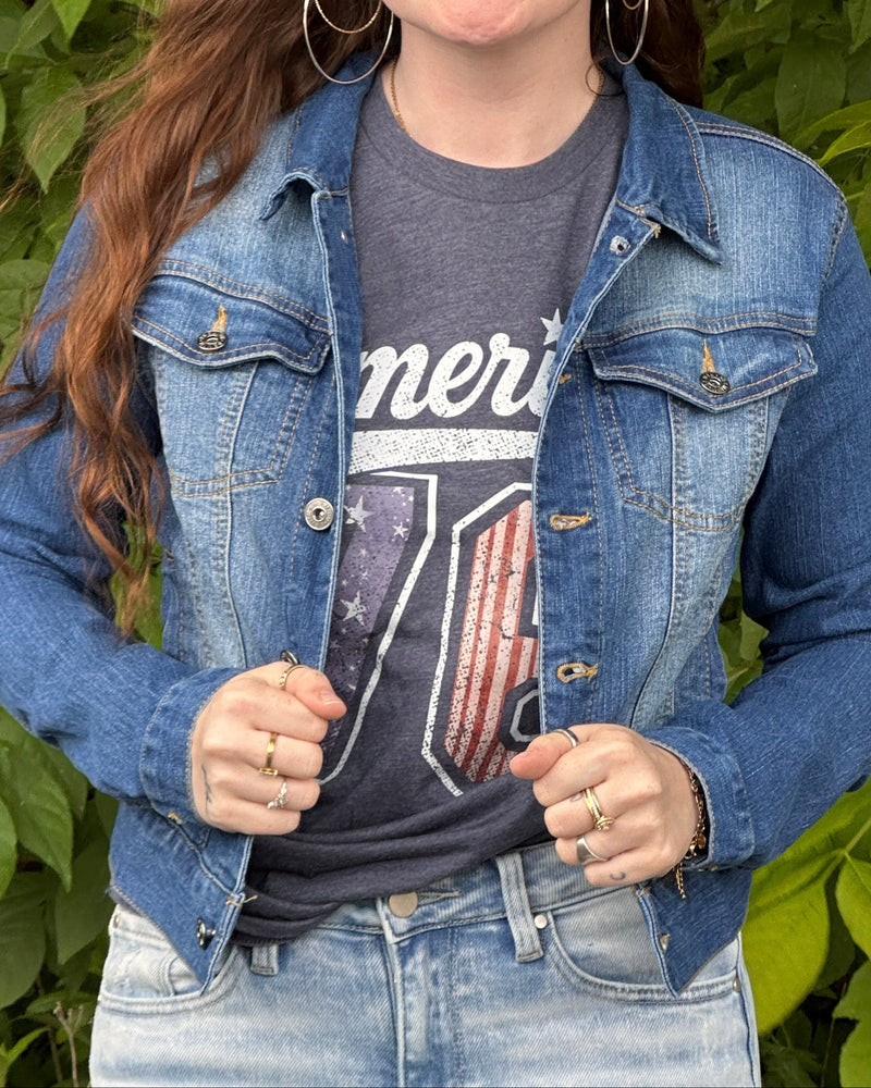 Hailee Stretchy Denim Jacket