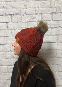 Ruby Cable Knit Hat