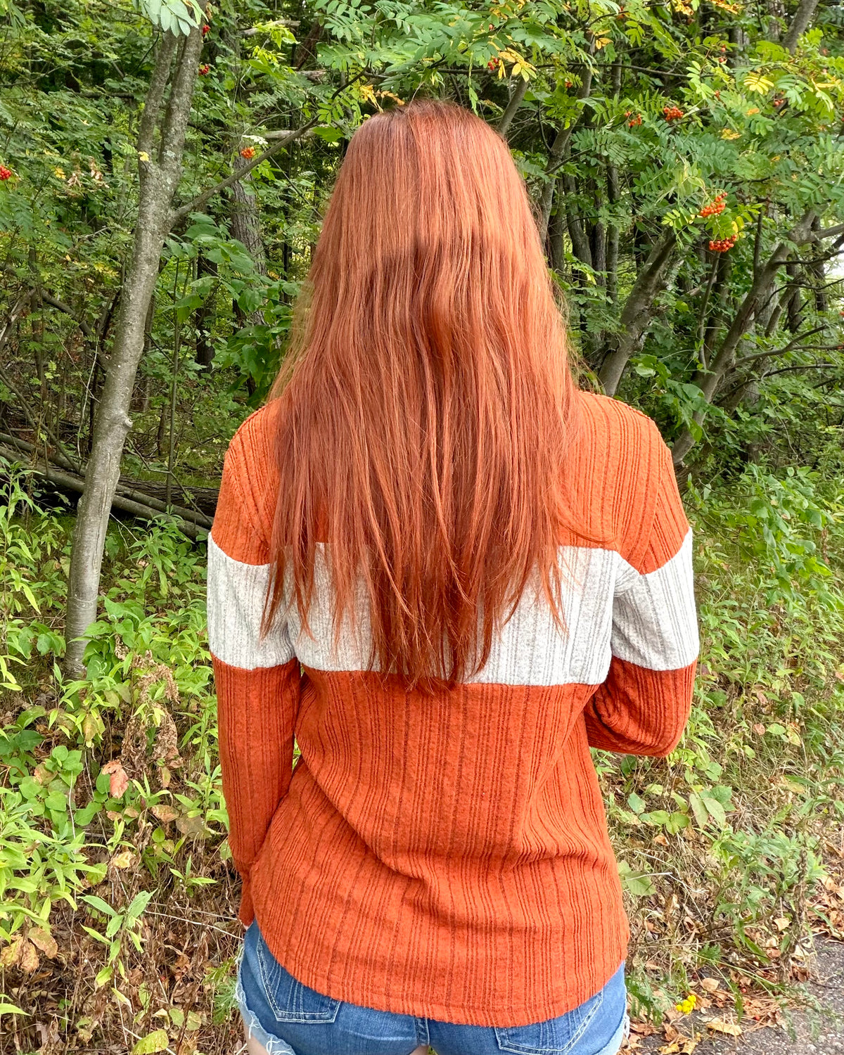 Adilyn Wide Ribbed Color Block Top