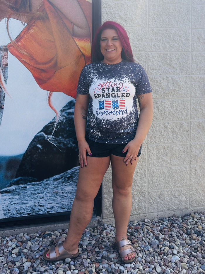 "Getting Star Spangled Hammered" Graphic Tee