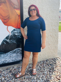 Madison Half Sleeve Mini Dress