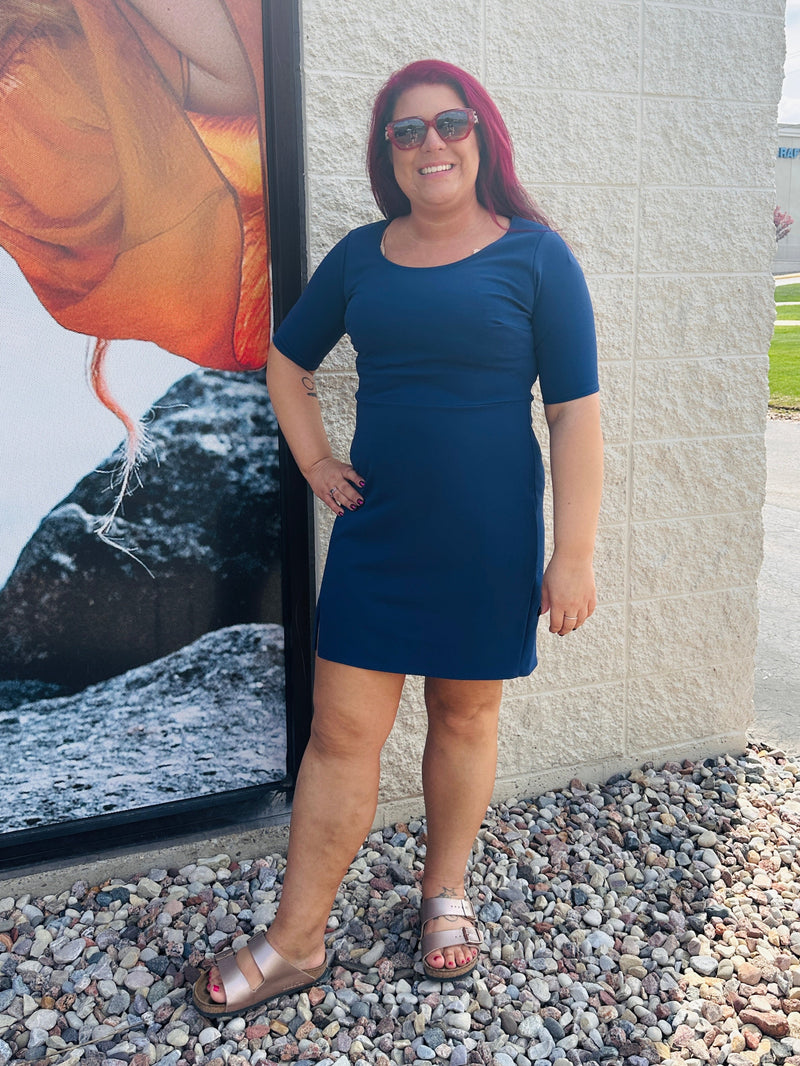 Madison Half Sleeve Mini Dress