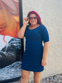Madison Half Sleeve Mini Dress