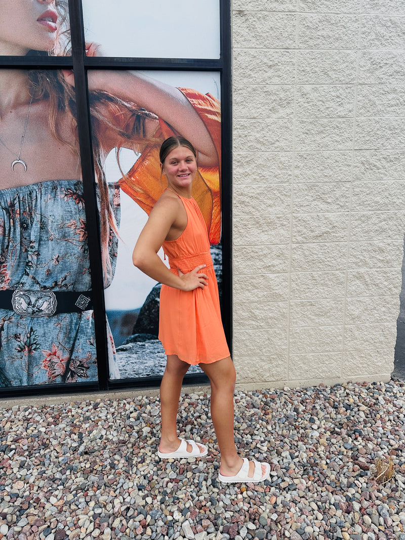 Colette Smocked Waist Mini Dress