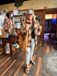 Irina Brushed Plaid Shacket