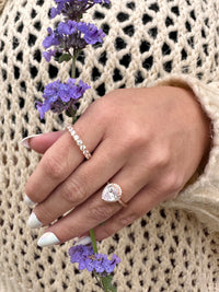 Rose-Gold Sparkling Row Eternity Ring