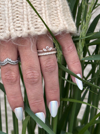 Sparkling Rose Gold Herbarium Cluster Ring